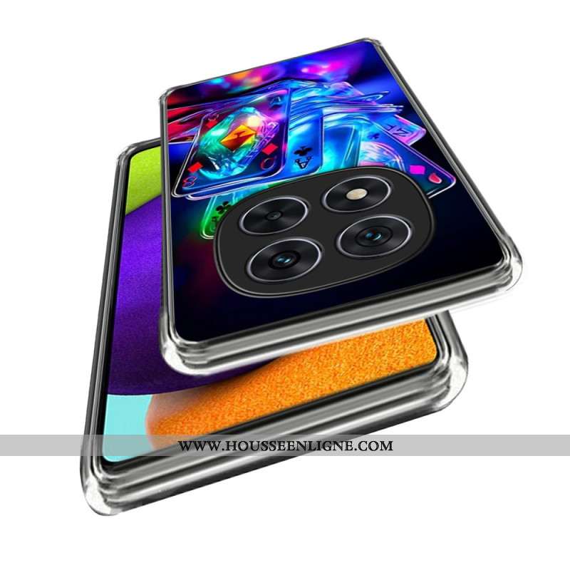 Coque Xiaomi Redmi Note 14 Pro 4G Cartes à Jouer Colorées