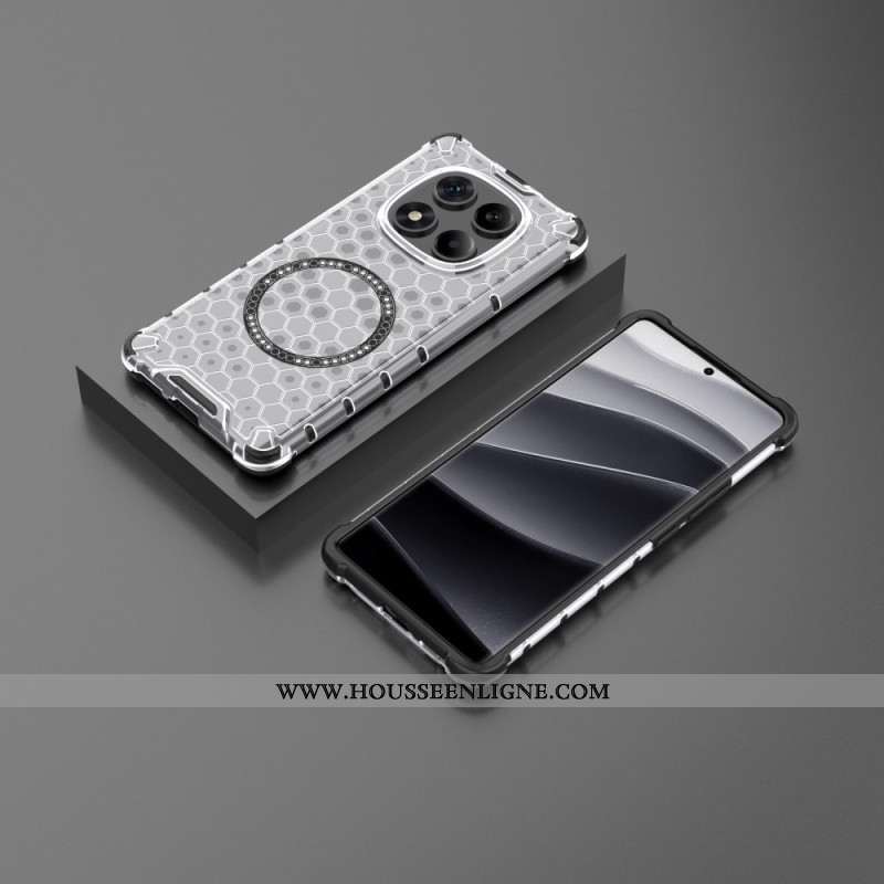 Coque Xiaomi Redmi Note 14 Pro 4G Compatible MagSafe Nid d'Abeille