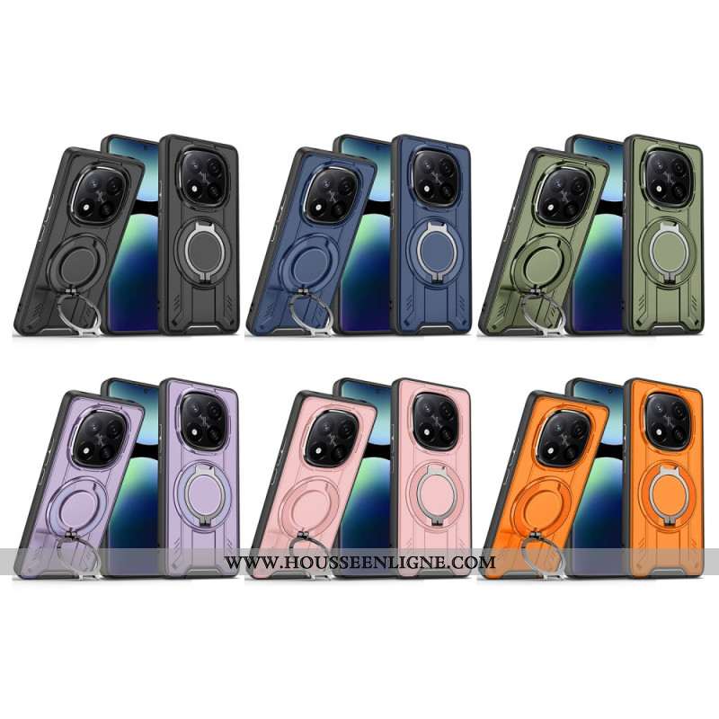 Coque Xiaomi Redmi Note 14 Pro 4G Compatible MagSafe avec Support Rotatif