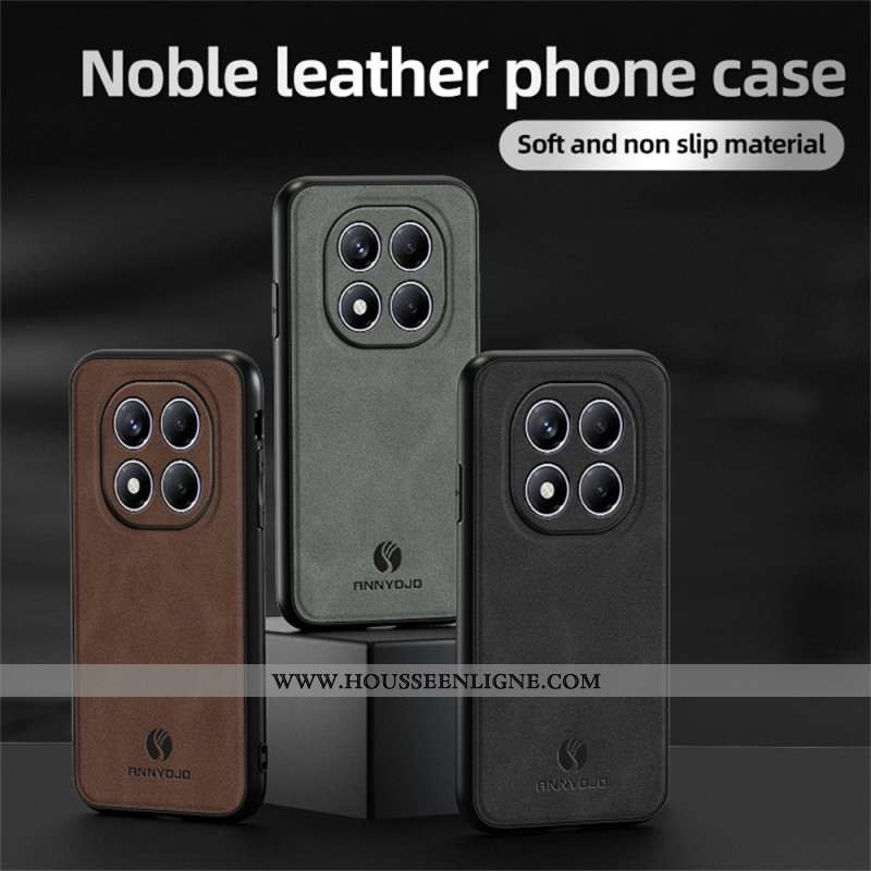 Coque Xiaomi Redmi Note 14 Pro 4G Effet Cuir ANNYOJO