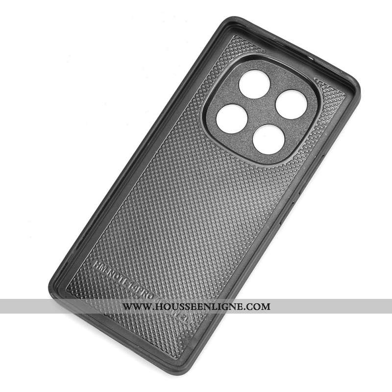 Coque Xiaomi Redmi Note 14 Pro 4G Effet Cuir Coutures