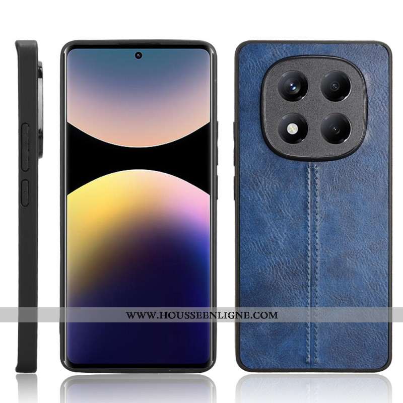 Coque Xiaomi Redmi Note 14 Pro 4G Effet Cuir Coutures