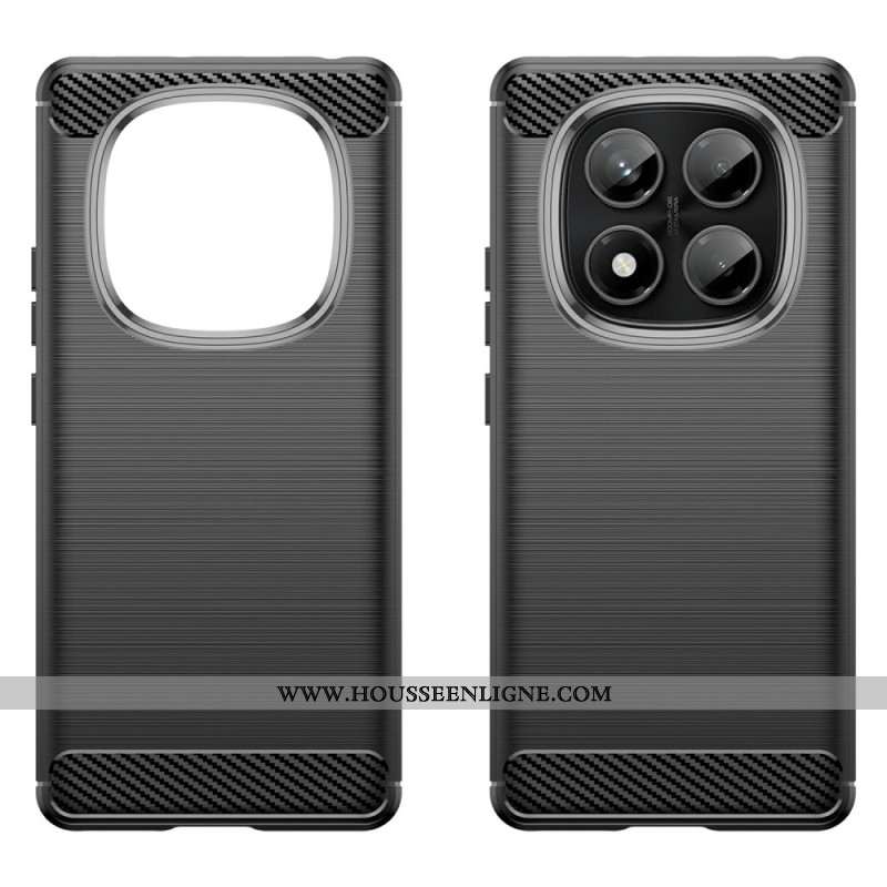 Coque Xiaomi Redmi Note 14 Pro 4G Fibre Carbone Brossée