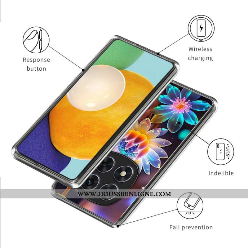 Coque Xiaomi Redmi Note 14 Pro 4G Fleurs Colorées