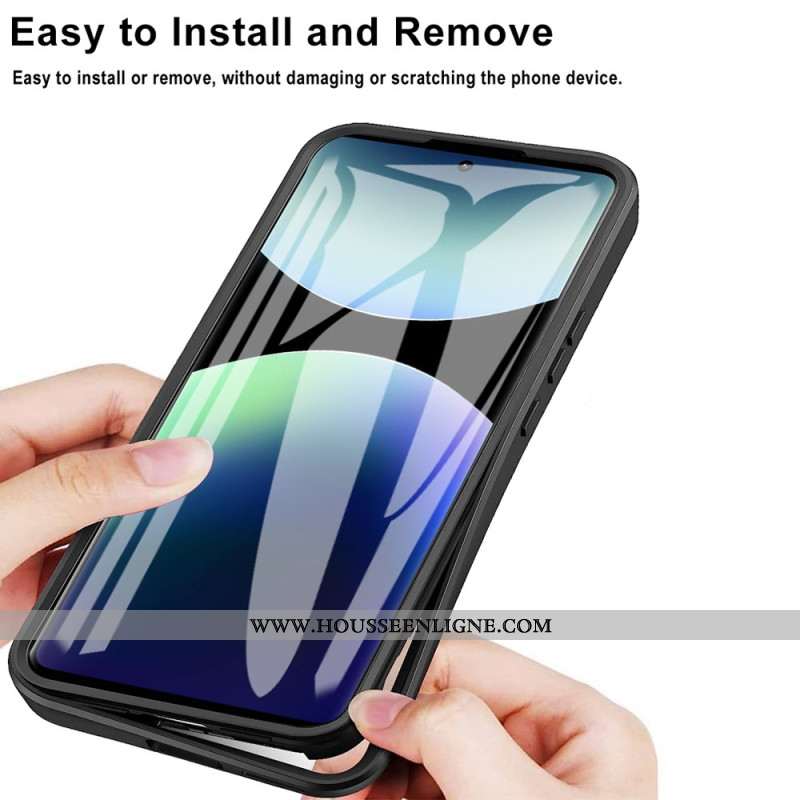 Coque Xiaomi Redmi Note 14 Pro 4G Hybride avec Film Protecteur d'Écran