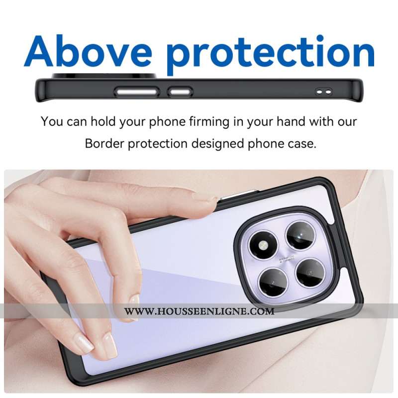 Coque Xiaomi Redmi Note 14 Pro 4G Hybride avec Protecteur Écran en Verre Trempé
