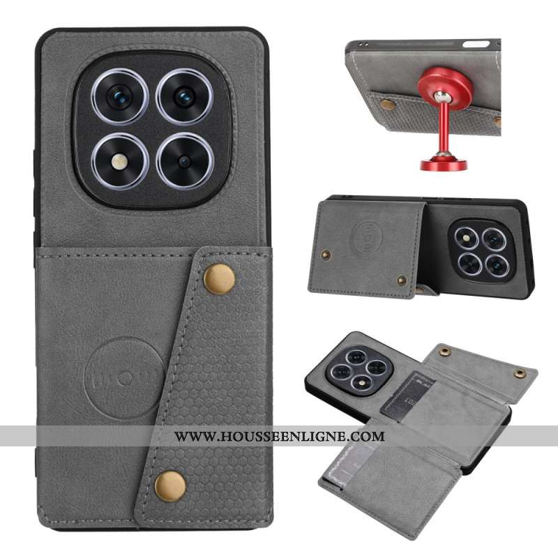 Coque Xiaomi Redmi Note 14 Pro 4G Porte-cartes et Support