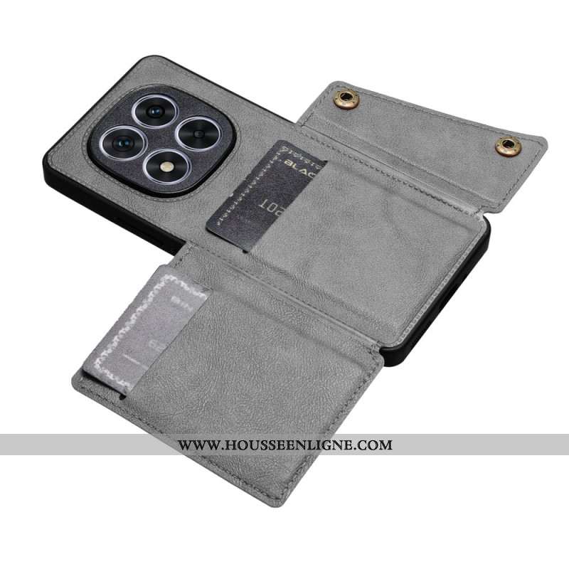 Coque Xiaomi Redmi Note 14 Pro 4G Porte-cartes et Support