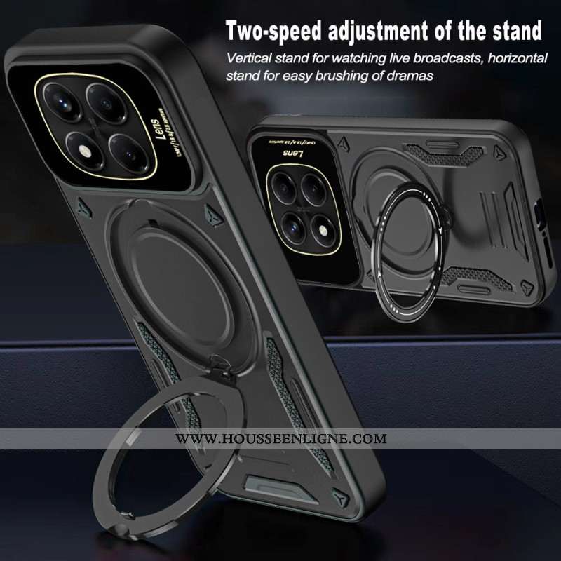 Coque Xiaomi Redmi Note 14 Pro 4G Support Rotatif Magnétique