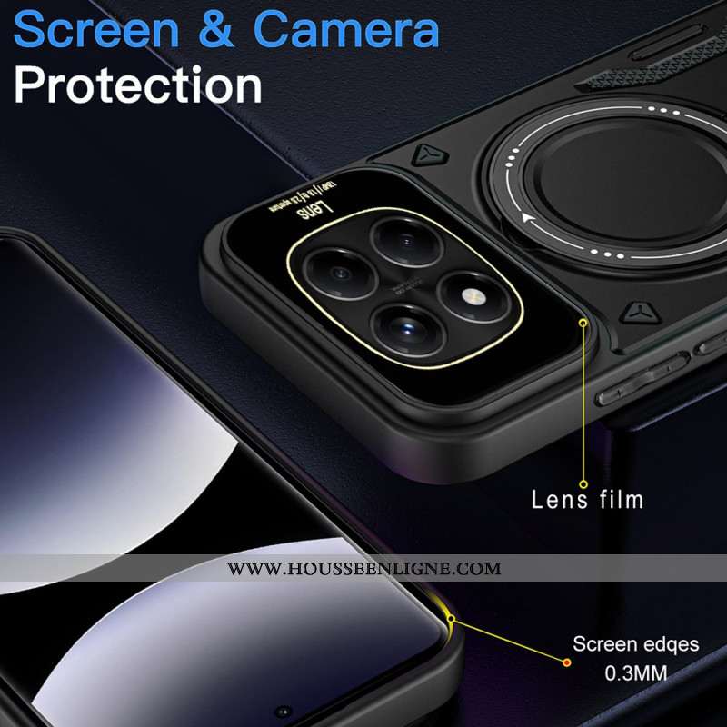 Coque Xiaomi Redmi Note 14 Pro 4G Support Rotatif Magnétique