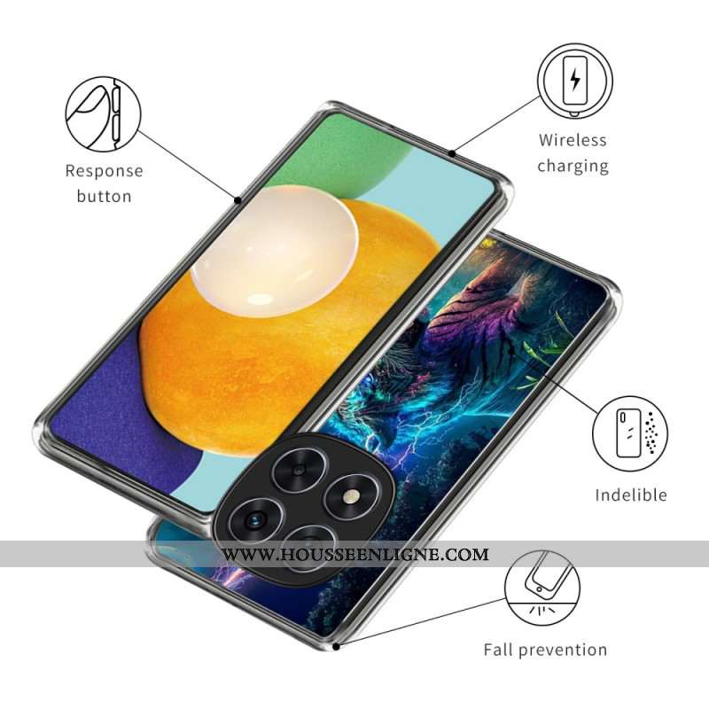 Coque Xiaomi Redmi Note 14 Pro 4G Tigre Éclair