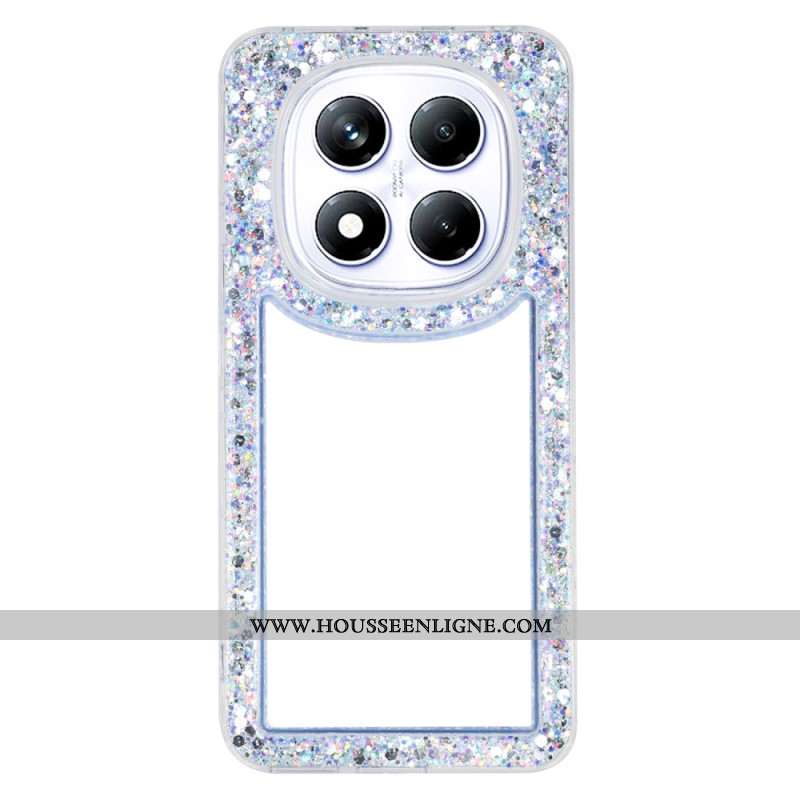 Coque Xiaomi Redmi Note 14 Pro 4G Transparente Rebord Paillettes