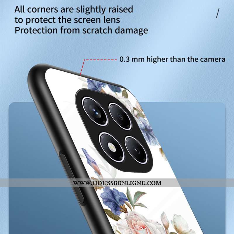 Coque Xiaomi Redmi Note 14 Pro 4G Verre Trempé Florale