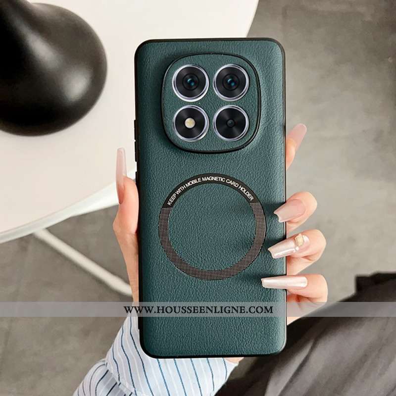 Coque Xiaomi Redmi Note 14 Pro 5G Compatible MagSafe Effet Cuir