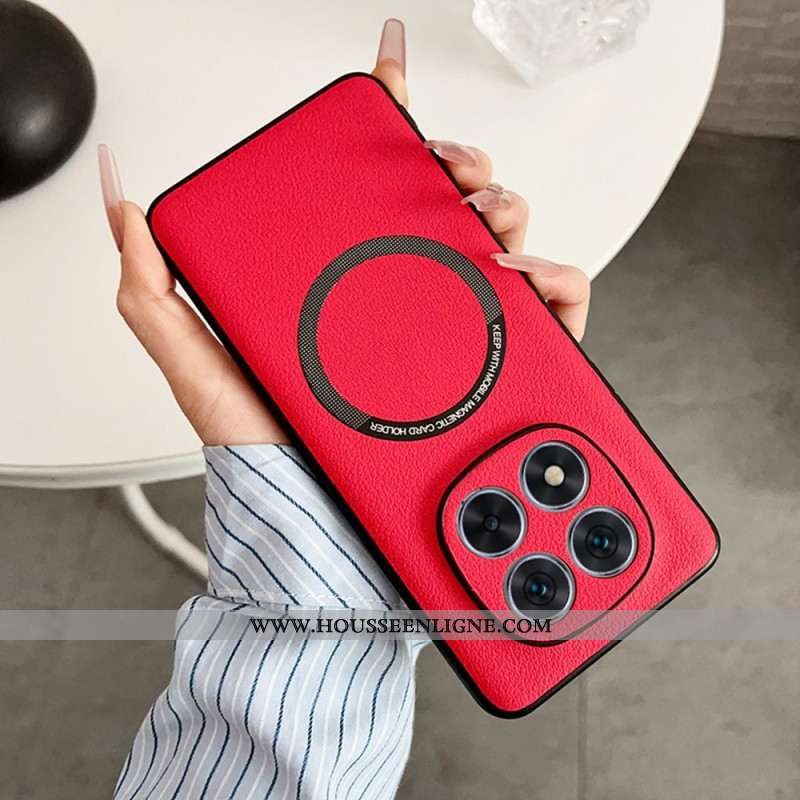 Coque Xiaomi Redmi Note 14 Pro 5G Compatible MagSafe Effet Cuir