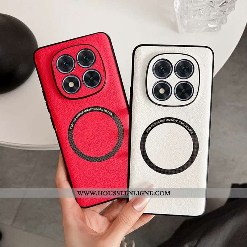 Coque Xiaomi Redmi Note 14 Pro 5G Compatible MagSafe Effet Cuir