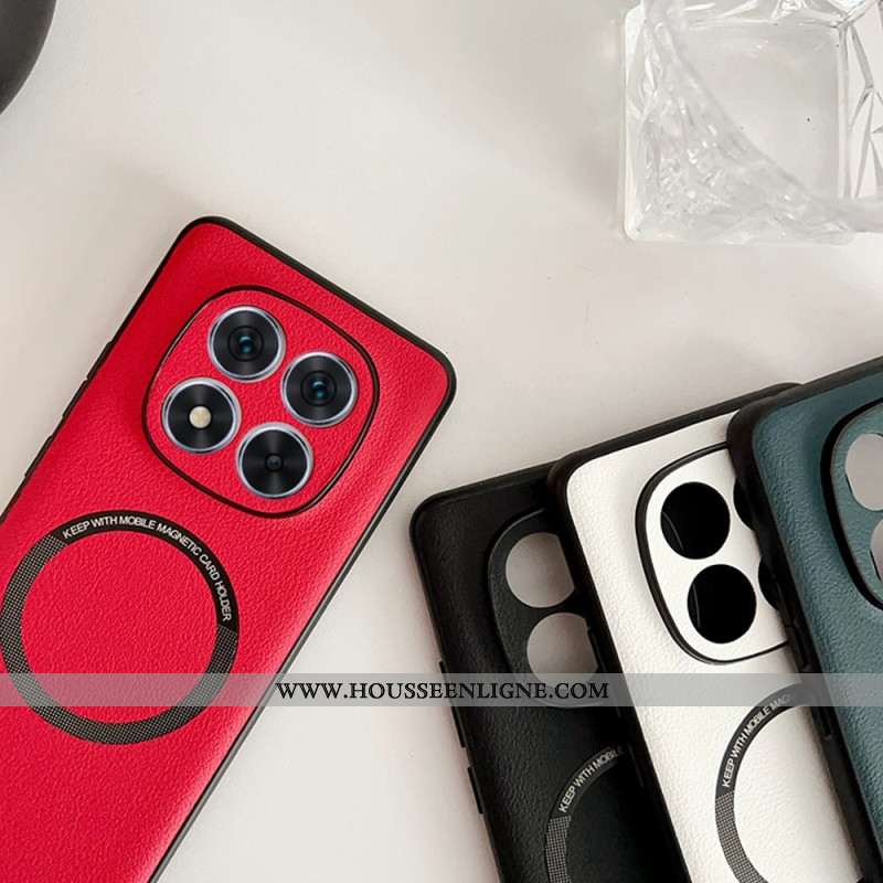 Coque Xiaomi Redmi Note 14 Pro 5G Compatible MagSafe Effet Cuir