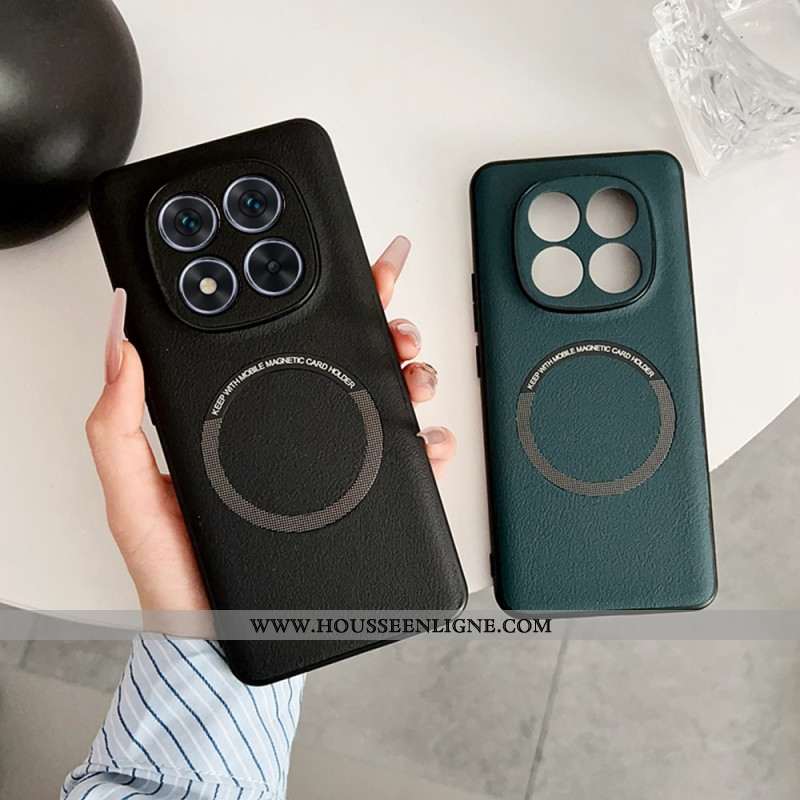 Coque Xiaomi Redmi Note 14 Pro 5G Compatible MagSafe Effet Cuir