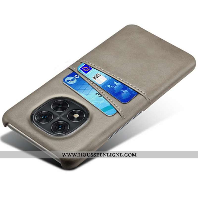 Coque Xiaomi Redmi Note 14 Pro 5G / Poco X7 Effet Cuir Double Porte-Cartes