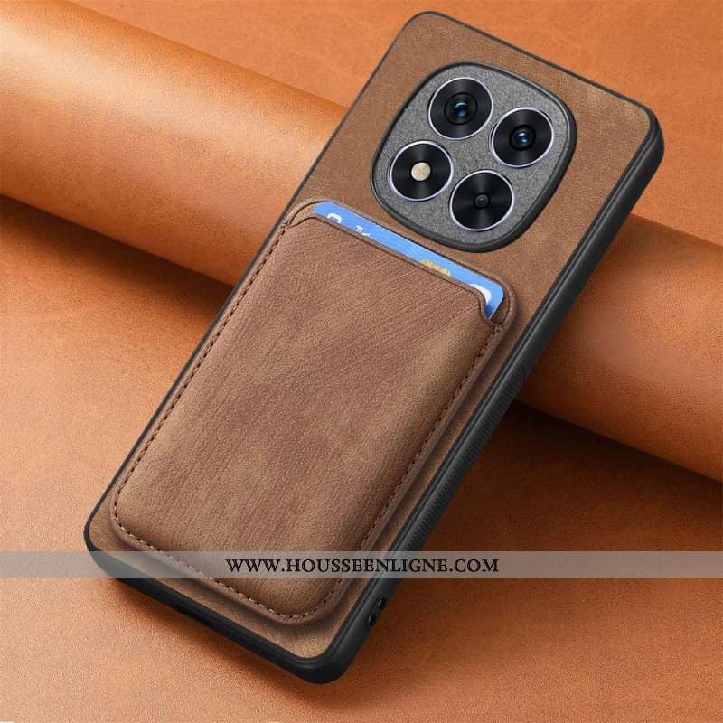 Coque Xiaomi Redmi Note 14 Pro 5G / Poco X7 Effet Cuir Porte-cartes Détachable