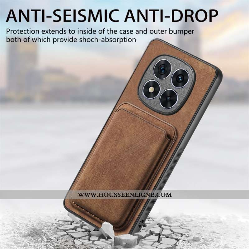 Coque Xiaomi Redmi Note 14 Pro 5G / Poco X7 Effet Cuir Porte-cartes Détachable