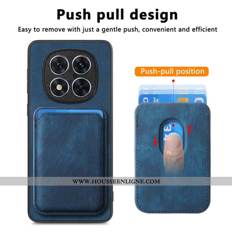 Coque Xiaomi Redmi Note 14 Pro 5G / Poco X7 Effet Cuir Porte-cartes Détachable