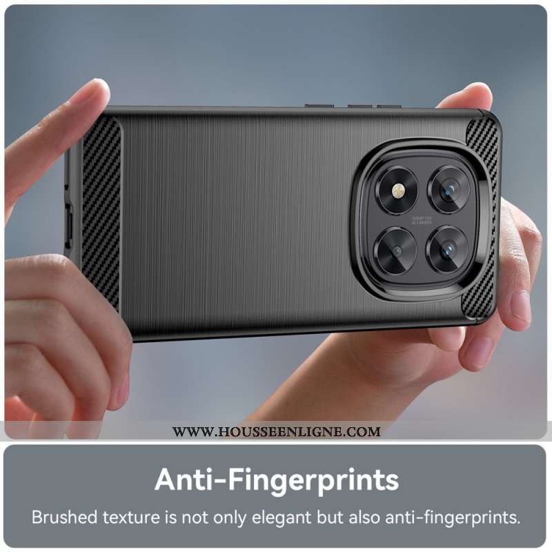 Coque Xiaomi Redmi Note 14 Pro 5G / Poco X7 Fibre Carbone Brossée