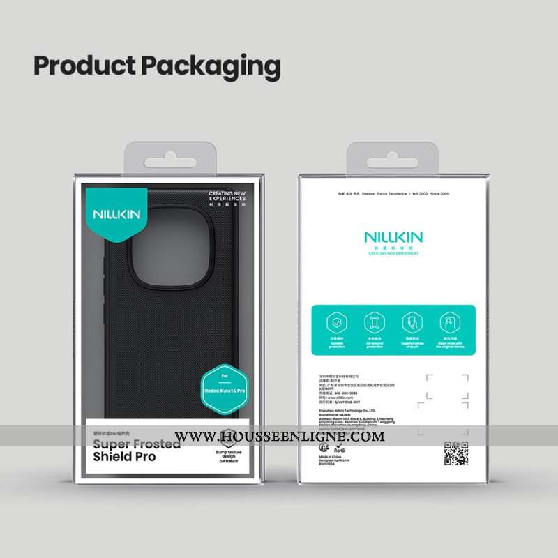 Coque Xiaomi Redmi Note 14 Pro 5G / Poco X7 Frosted Shield Pro NILLKIN