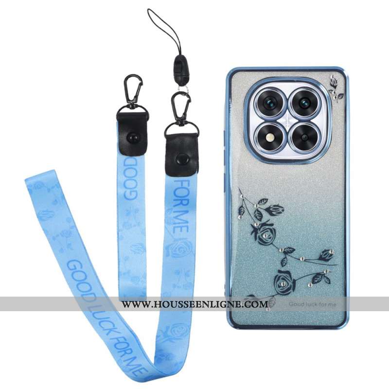 Coque Xiaomi Redmi Note 14 Pro 5G / Poco X7 Paillettes et Lanières KADEM