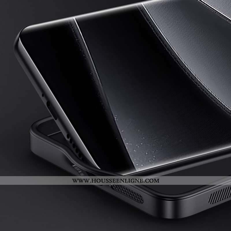 Coque Xiaomi Redmi Note 14 Pro 5G / Poco X7 Simili Cuir Textiuré