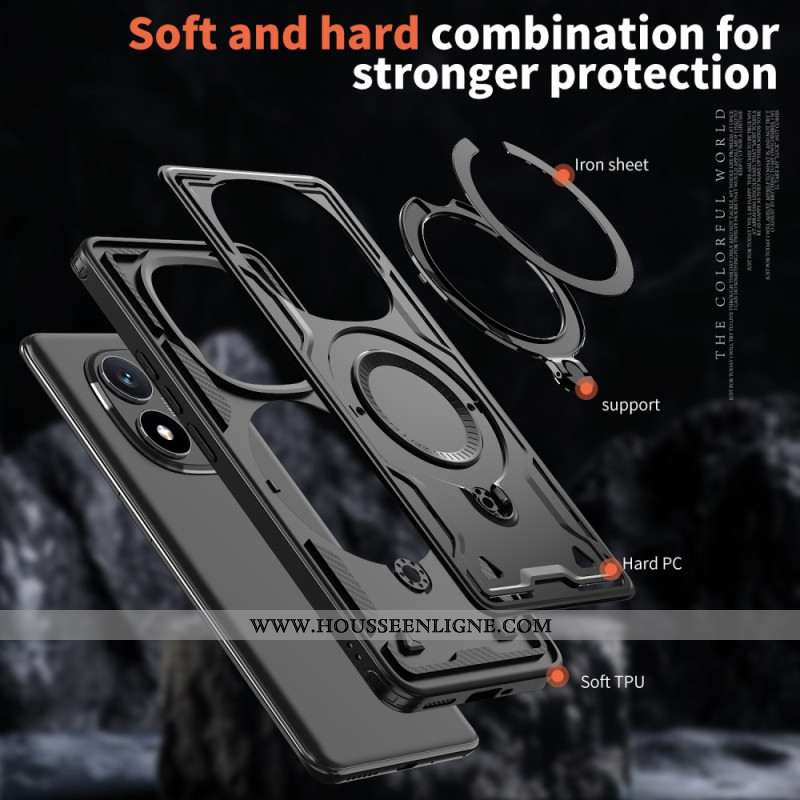 Coque Xiaomi Redmi Note 14 Pro 5G / Poco X7 Support Rotatif à et Compatibilité MagSafe,