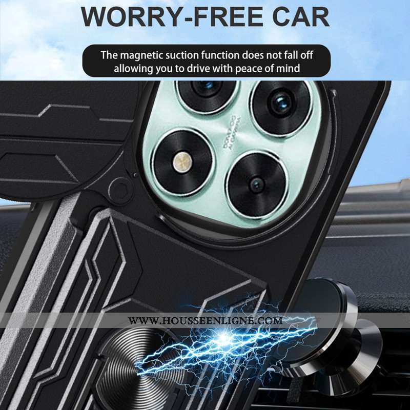 Coque Xiaomi Redmi Note 14 Pro 5G / Poco X7 Support et Protection Coulissante pour Caméra