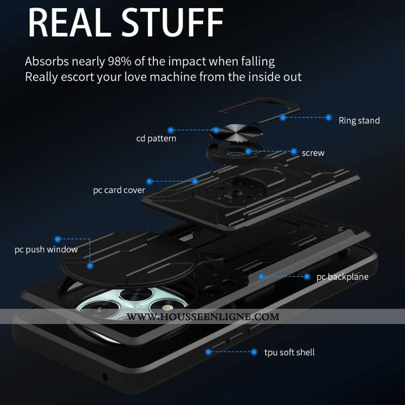 Coque Xiaomi Redmi Note 14 Pro 5G / Poco X7 Support et Protection Coulissante pour Caméra