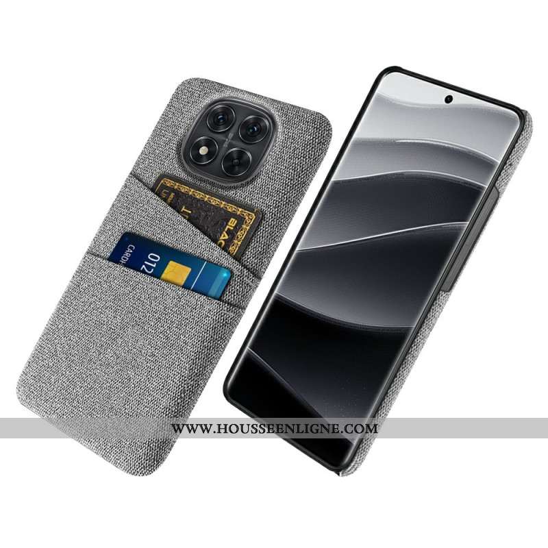 Coque Xiaomi Redmi Note 14 Pro 5G / Poco X7 Tissu Porte-Cartes