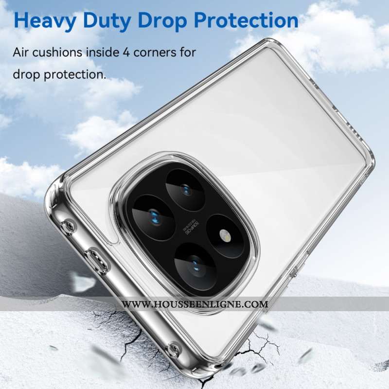 Coque Xiaomi Redmi Note 14 Pro 5G / Poco X7 Transparente avec Protection Écran Intégrale en Verre Tr