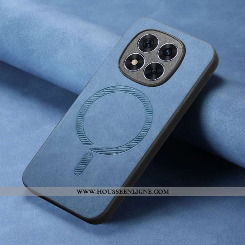 Coque Xiaomi Redmi Note 14 Pro Plus 5G Effet Cuir Compatible MagSafe