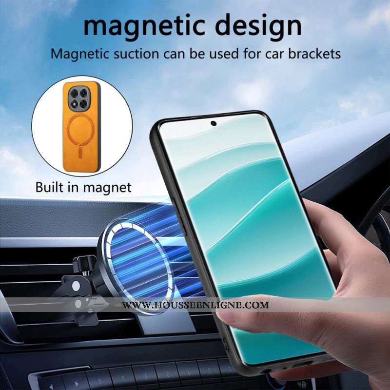 Coque Xiaomi Redmi Note 14 Pro Plus 5G Effet Cuir Compatible MagSafe