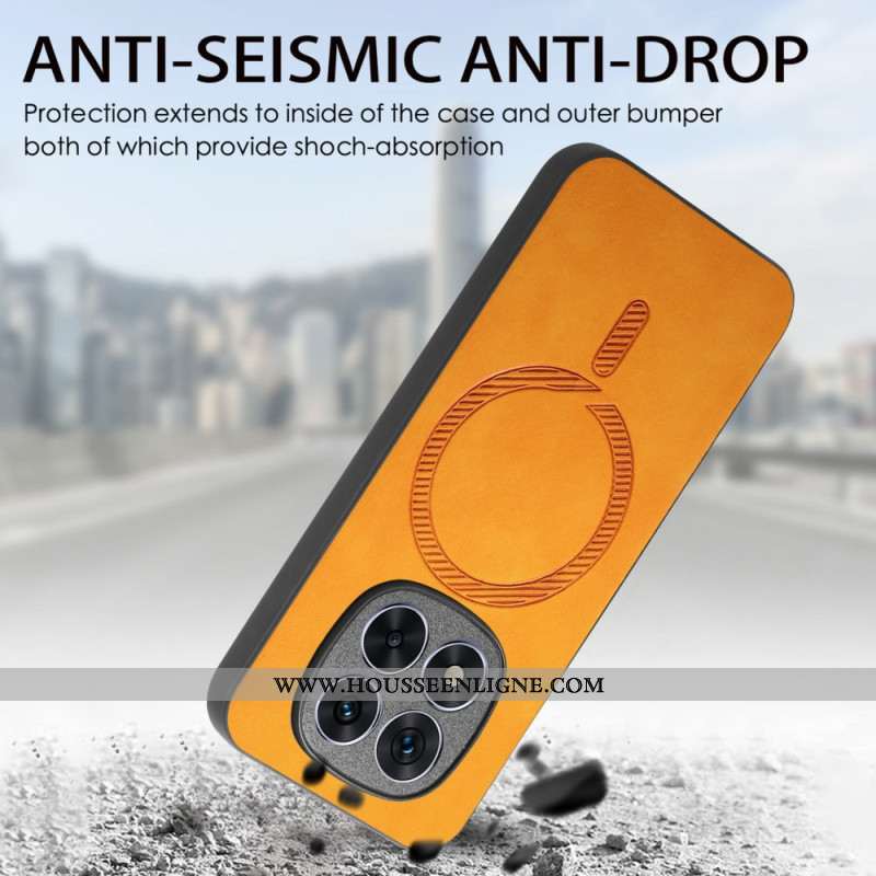 Coque Xiaomi Redmi Note 14 Pro Plus 5G Effet Cuir Compatible MagSafe