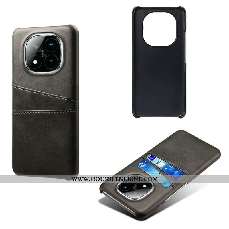 Coque Xiaomi Redmi Note 14 Pro Plus 5G Effet Cuir Porte-Cartes