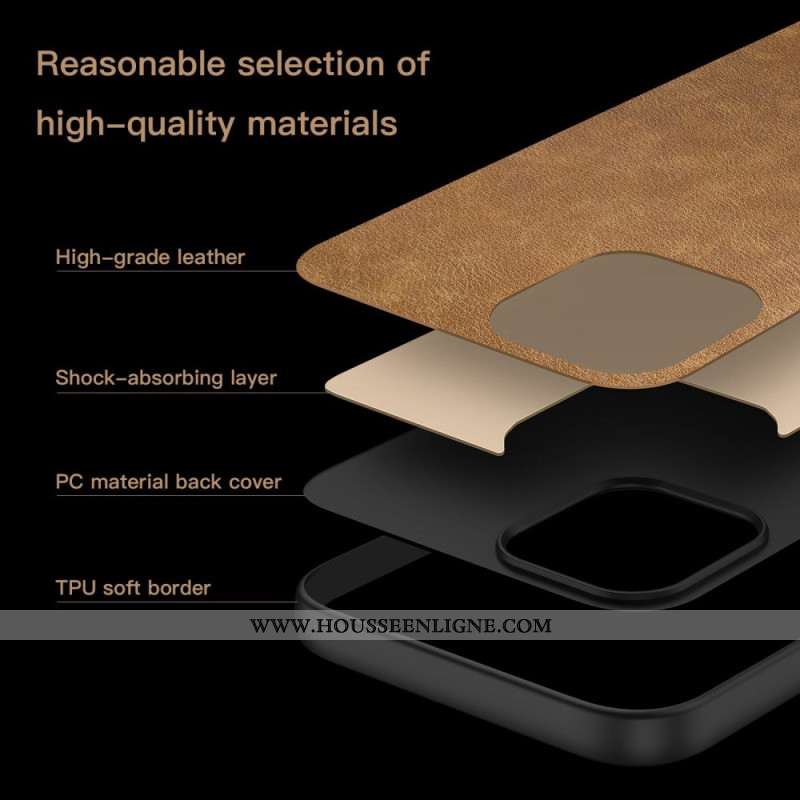 Coque Xiaomi Redmi Note 14 Pro Plus 5G Effet Cuir Texturé