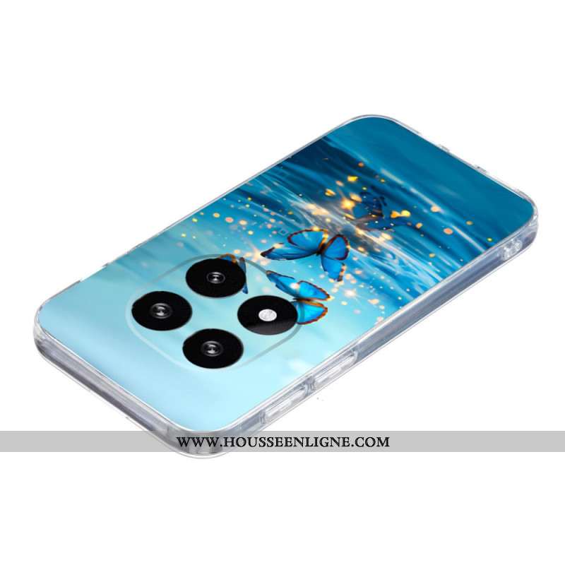 Coque Xiaomi Redmi Note 14 Pro Plus 5G Papillons Bleus