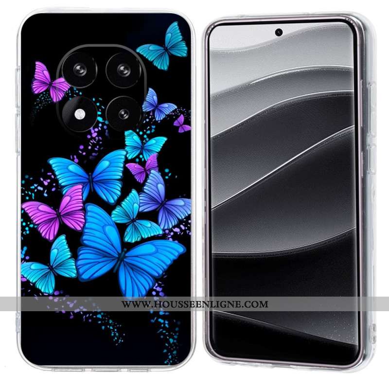 Coque Xiaomi Redmi Note 14 Pro Plus 5G Papillons Colorés