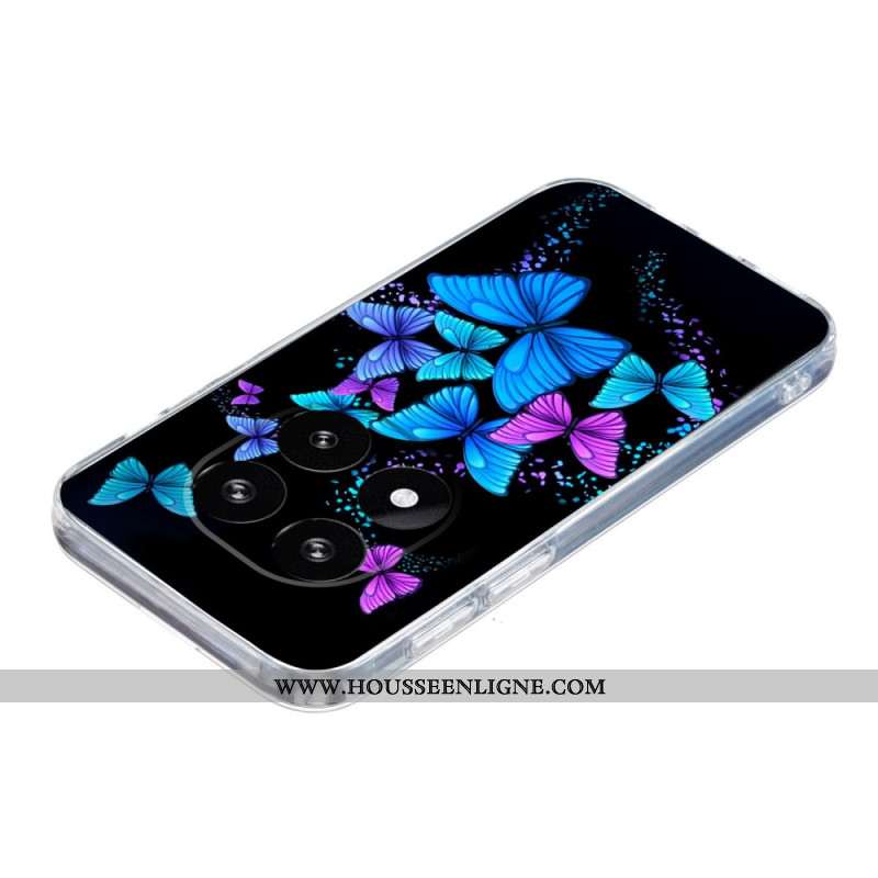 Coque Xiaomi Redmi Note 14 Pro Plus 5G Papillons Colorés