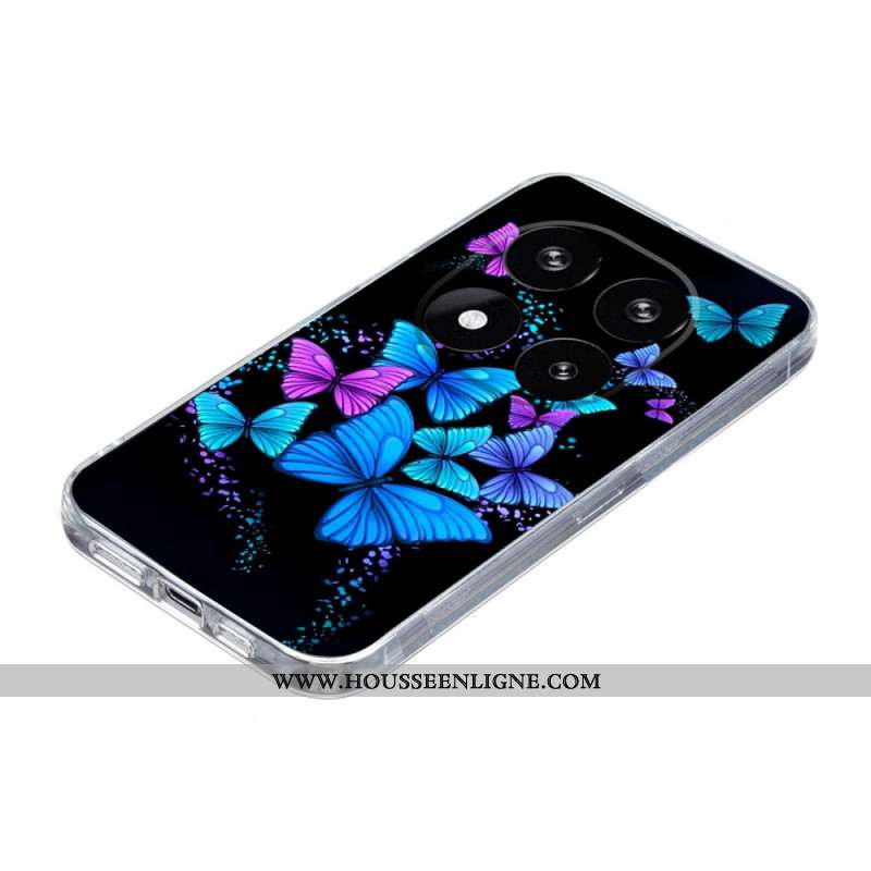 Coque Xiaomi Redmi Note 14 Pro Plus 5G Papillons Colorés