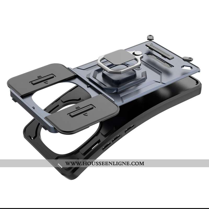 Coque Xiaomi Redmi Note 14 Pro Plus 5G Ring Résistante avec Protection d'Objectif