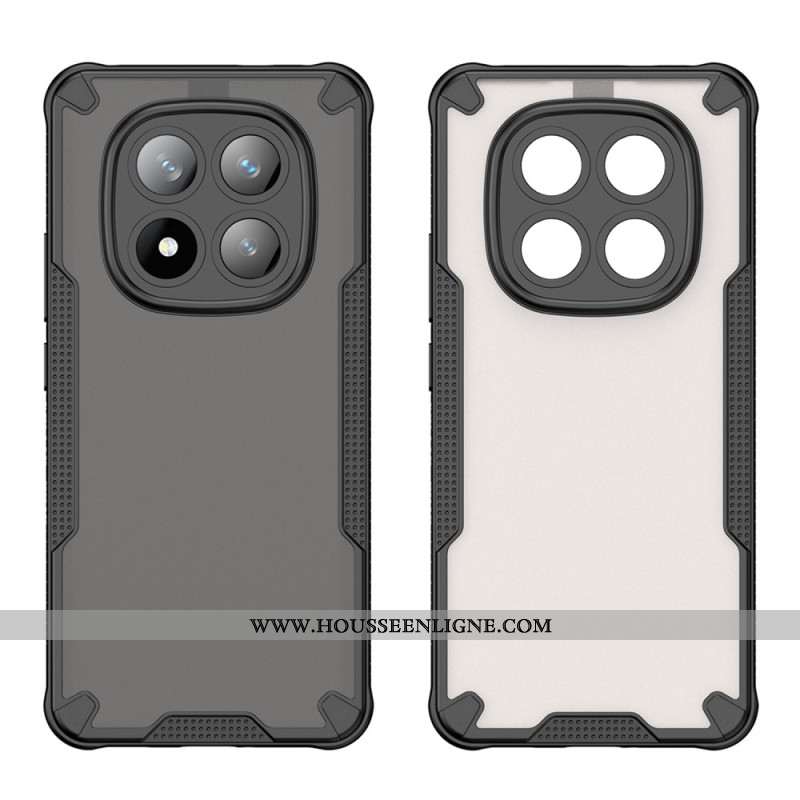 Coque Xiaomi Redmi Note 14 Pro Plus 5G Silicone Semi-Transparent avec Protecteur Écran en Verre Trem