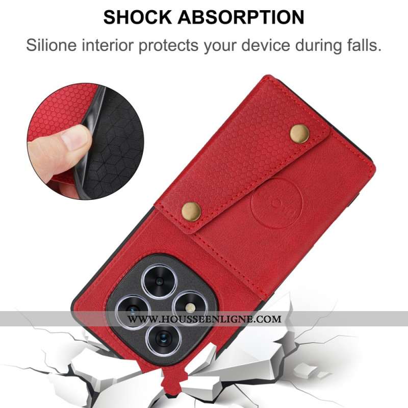 Coque Xiaomi Redmi Note 14 Pro Plus 5G Style Cuir Porte-cartes et Support