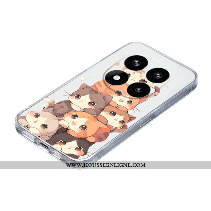 Coque Xiaomi Redmi Note 14 Pro Plus 5G Tas de Chats