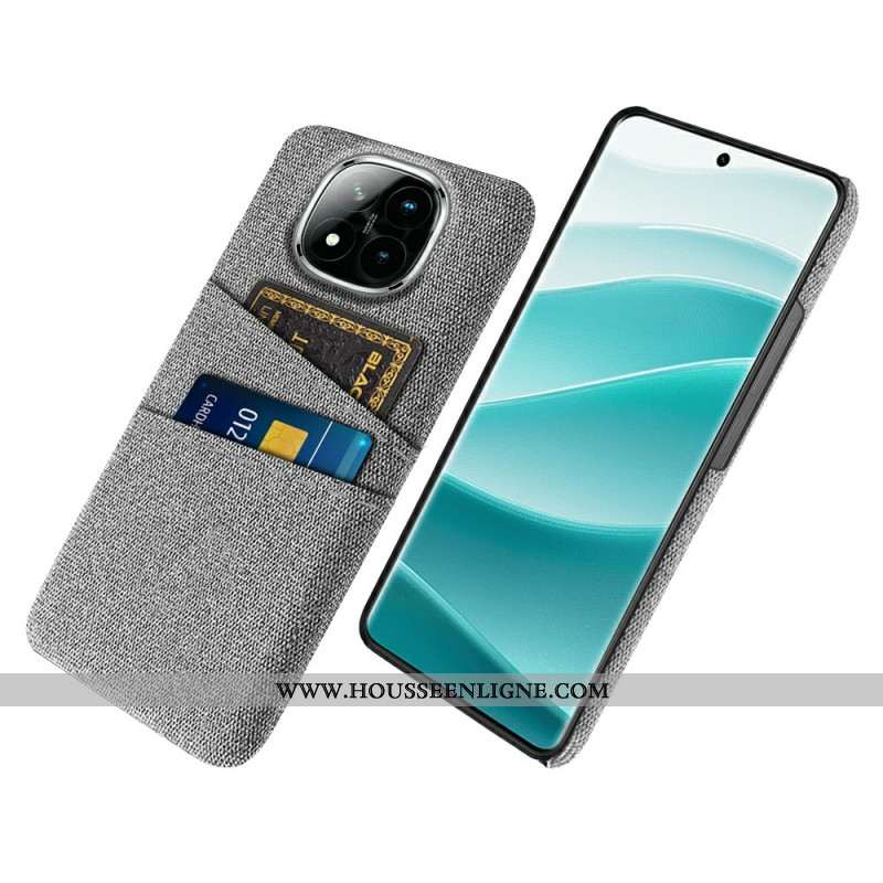 Coque Xiaomi Redmi Note 14 Pro Plus 5G Tissu Porte-Cartes