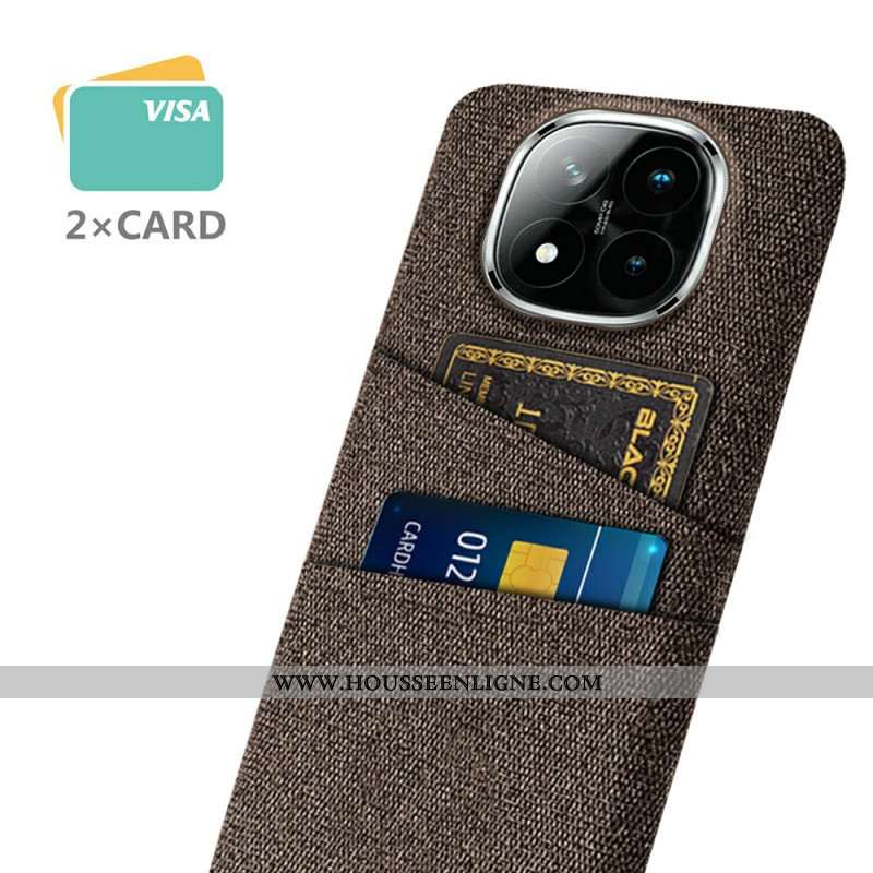 Coque Xiaomi Redmi Note 14 Pro Plus 5G Tissu Porte-Cartes